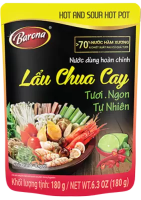 Nước Dùng Hoàn Chỉnh Barona - Lẩu Chua Cay