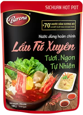 Nước Dùng Hoàn Chỉnh Barona - Lẩu Tứ Xuyên
