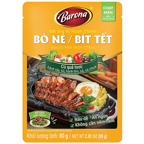 Xốt Gia Vị Hoàn Chỉnh Barona - Bò Né/Bít Tết