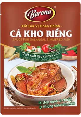 Xốt Gia Vị Hoàn Chỉnh Barona - Cá Kho Riềng