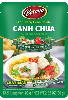 Xốt Gia Vị Hoàn Chỉnh Barona - Canh Chua