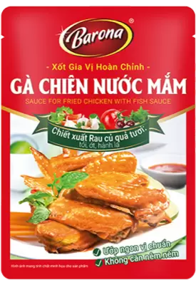 Xốt Gia Vị Hoàn Chỉnh Barona - Gà Chiên Nước Mắm
