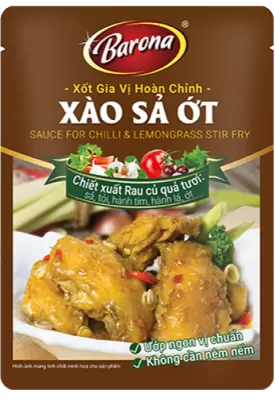 Xốt Gia Vị Hoàn Chỉnh Barona - Xào Sả Ớt