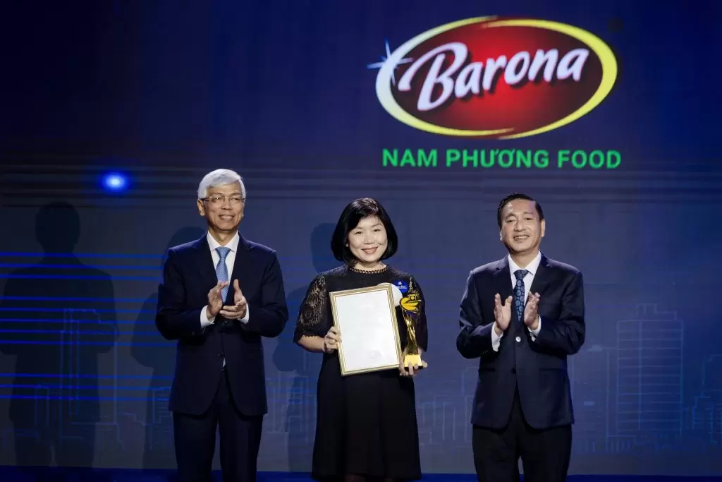 NAM PHƯƠNG FOOD vinh dự nhận giải thưởng Thương hiệu Vàng TPHCM lần thứ 2